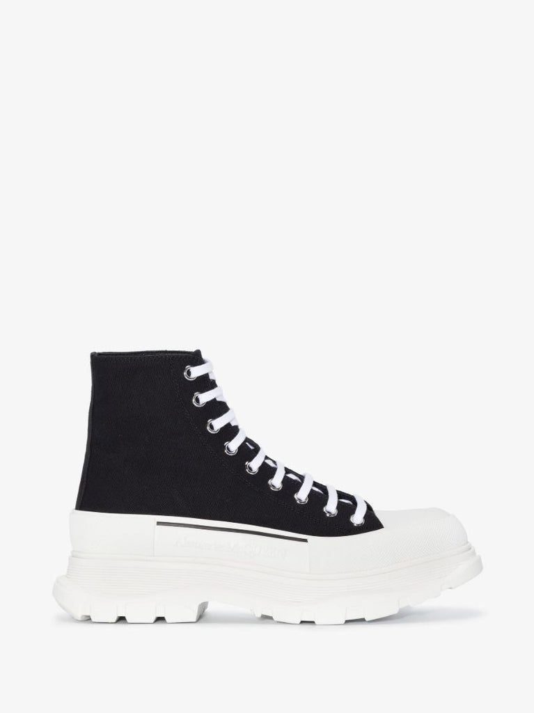 Black and White Tread Slick Boots