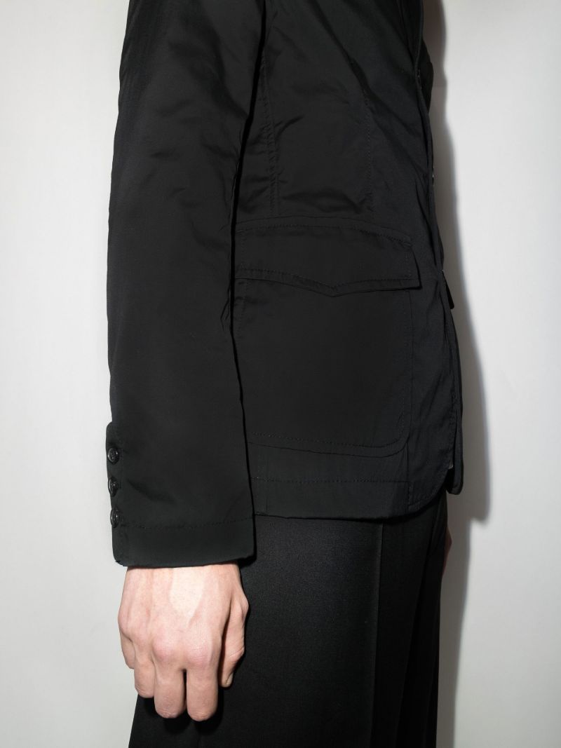 Unstructured Cotton Blazer