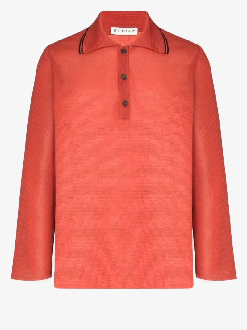 Big Piquet Long Sleeve Polo Shirt