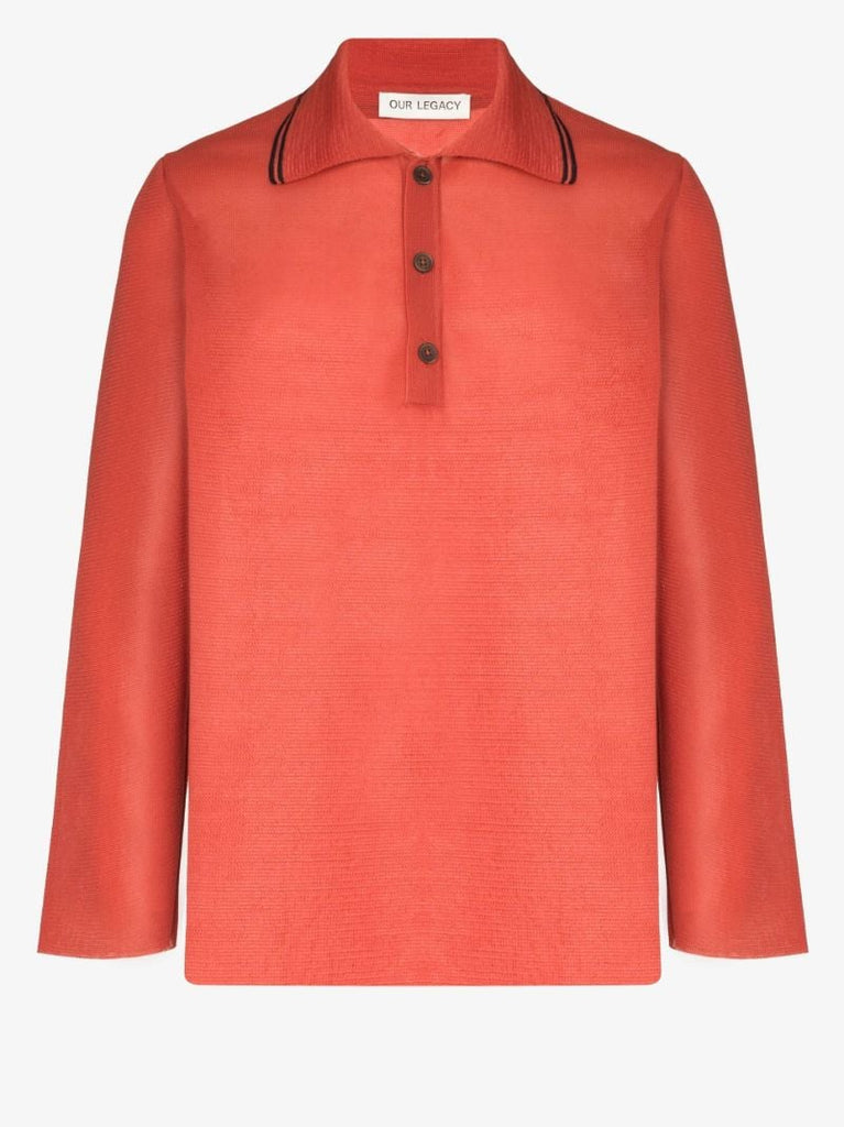 Big Piquet Long Sleeve Polo Shirt