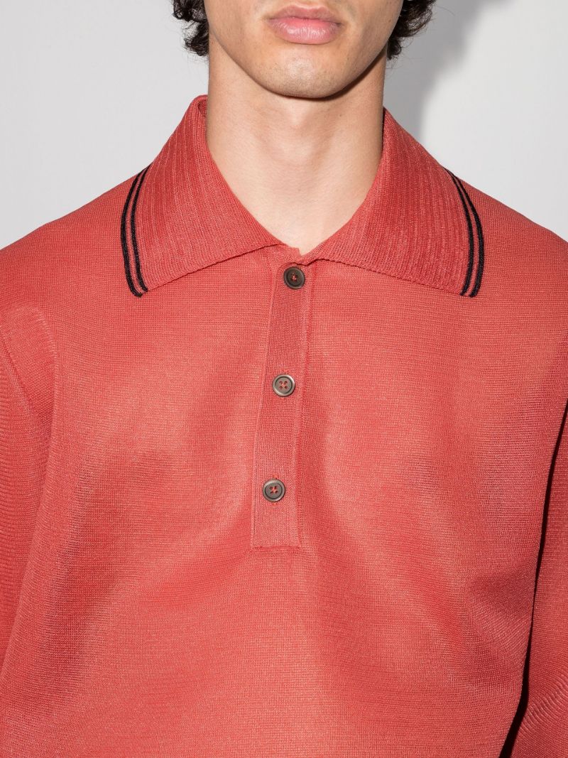 Big Piquet Long Sleeve Polo Shirt