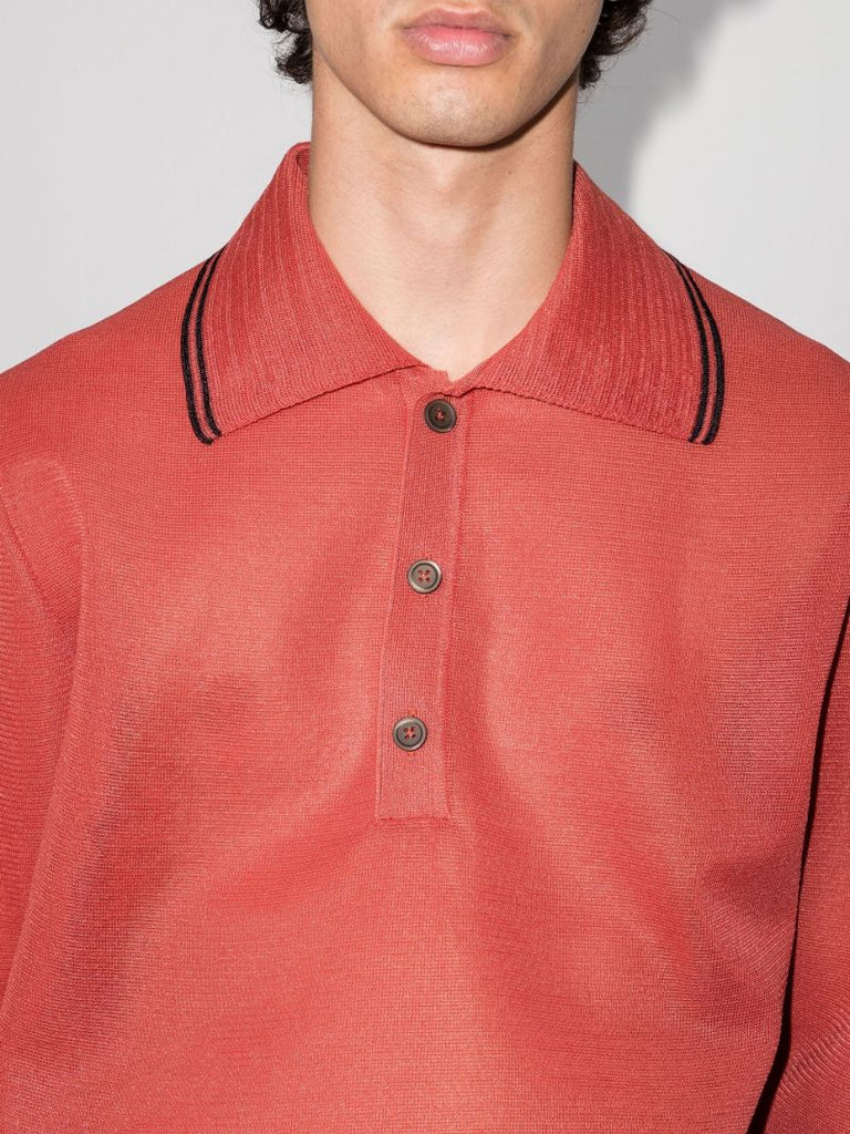 Big Piquet Long Sleeve Polo Shirt