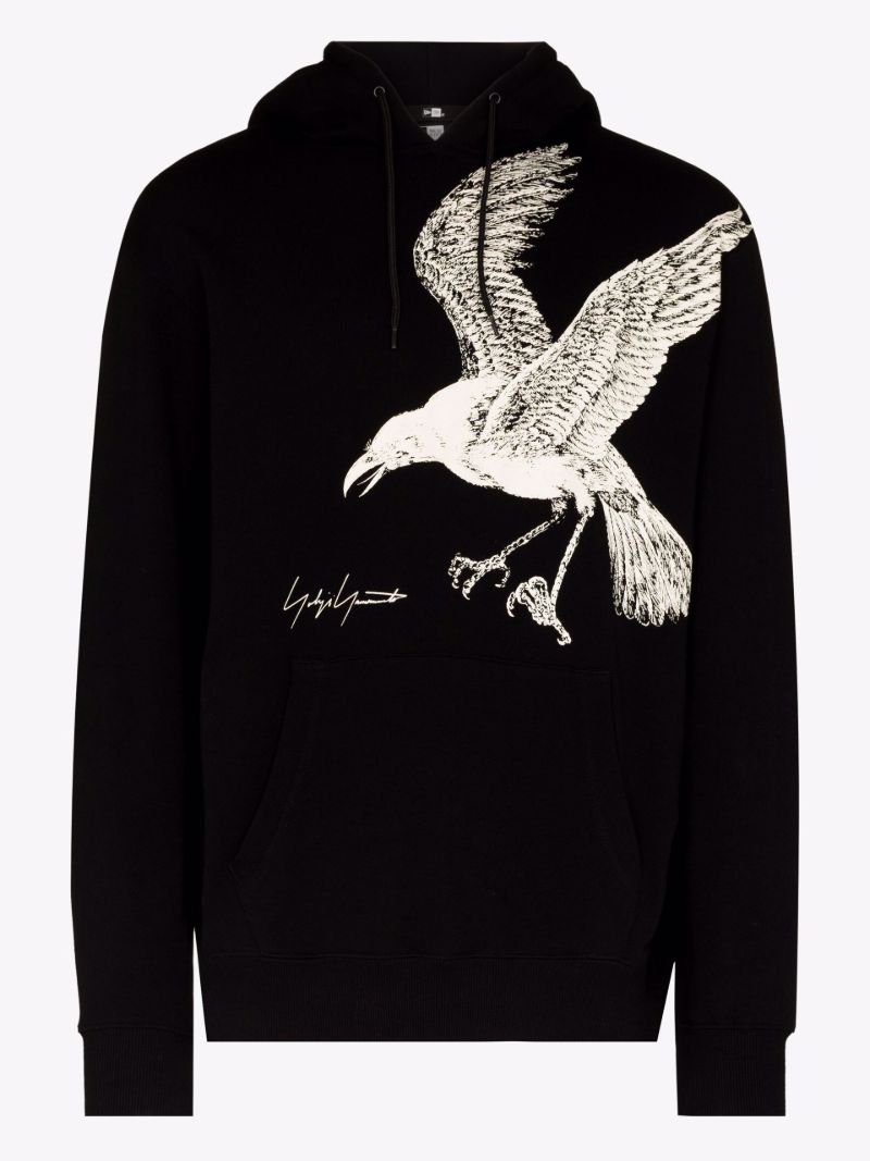 Eagle Print Cotton Hoodie