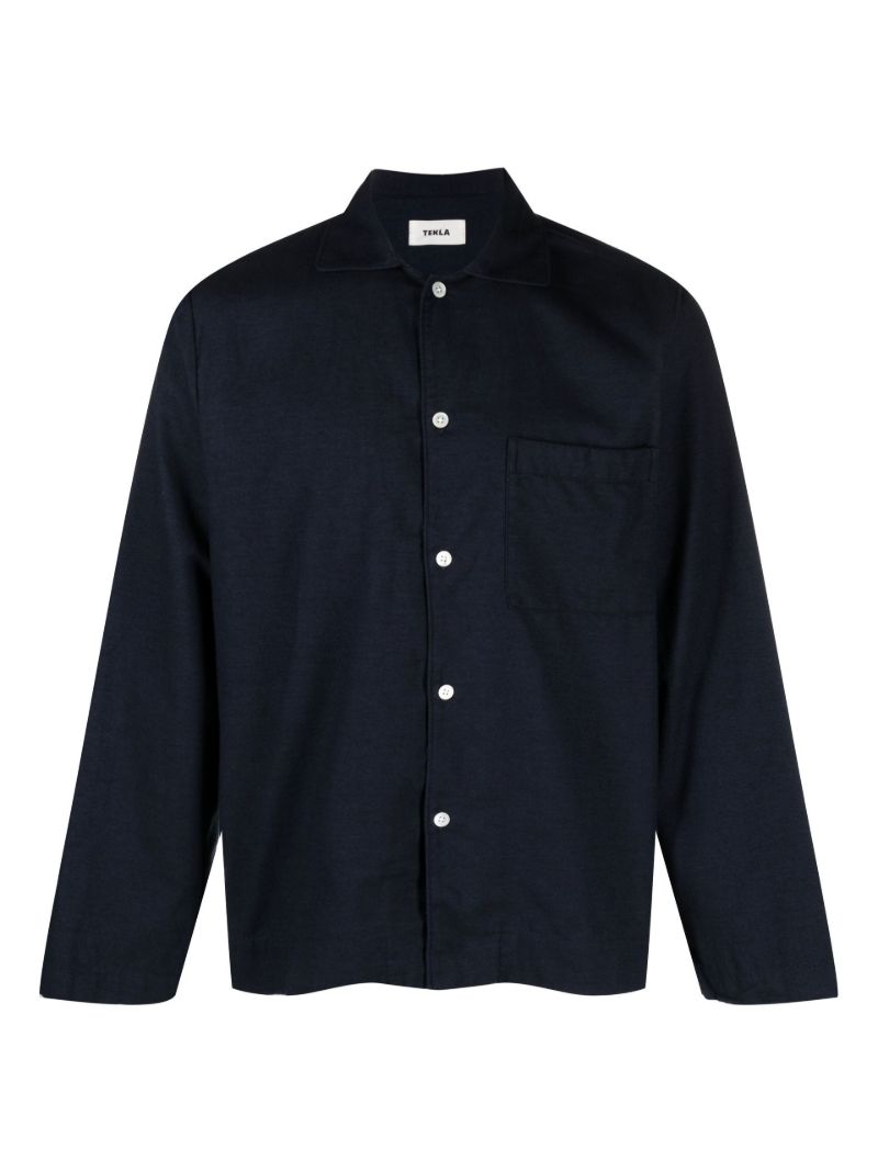Blue Organic Cotton Pyjama Shirt