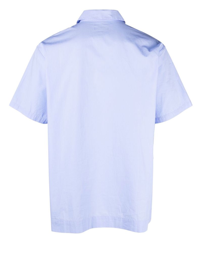 Blue Poplin Sleep Shirt