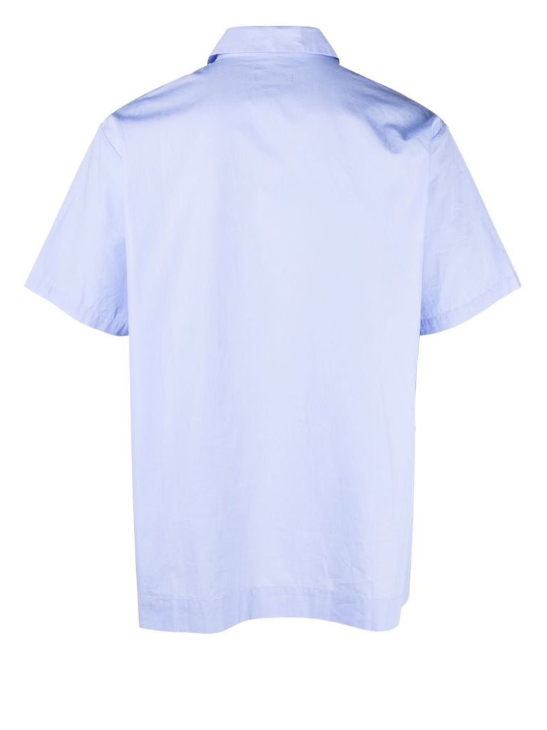 Blue Poplin Sleep Shirt
