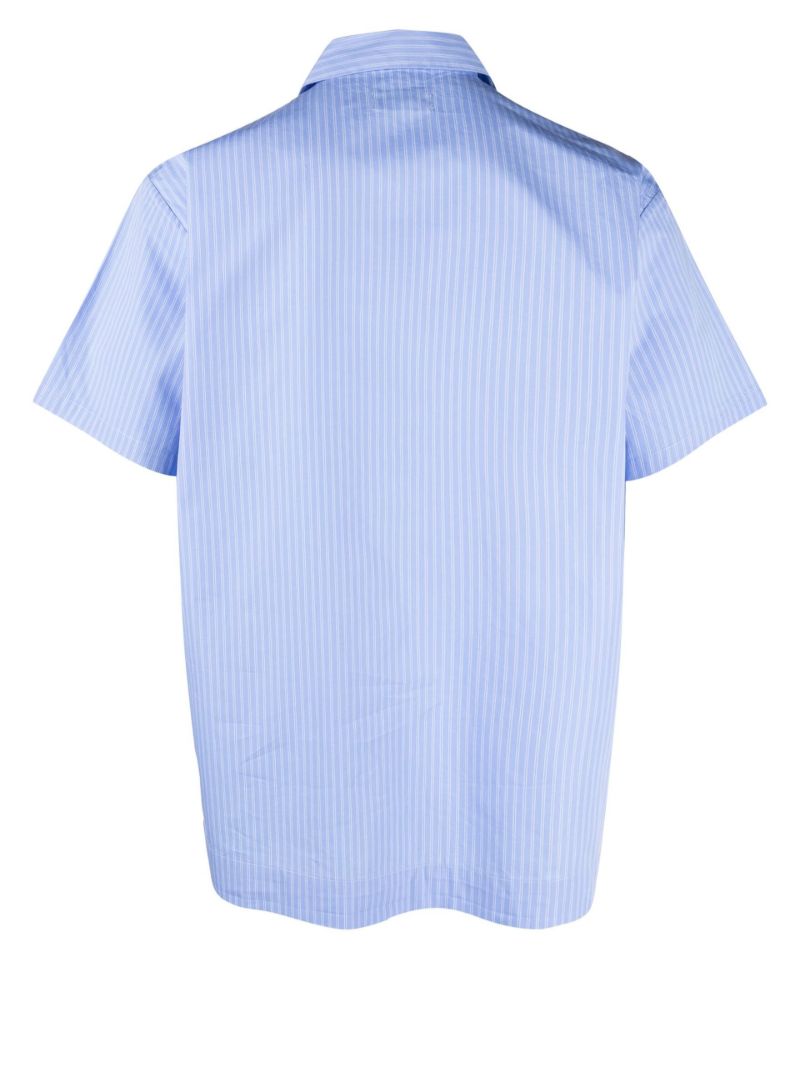 Blue Striped Organic Cotton Pyjama Shirt