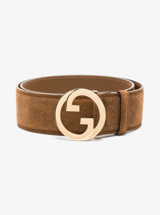 Brown Suede Leather Belt