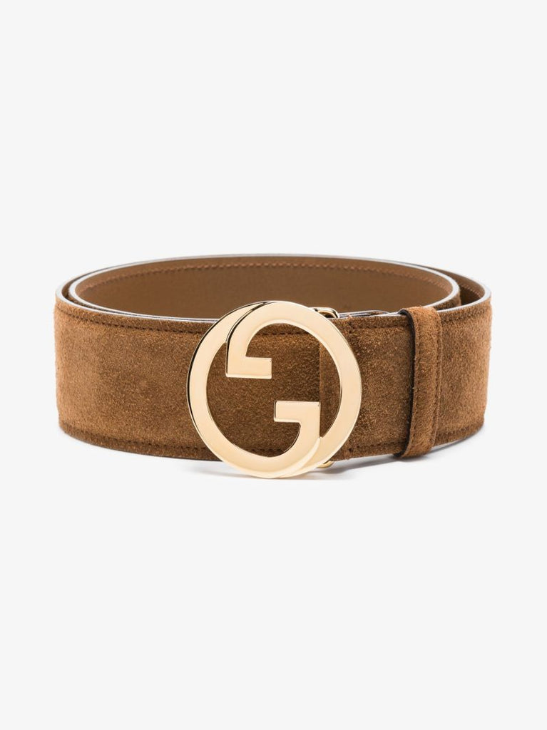 Brown Suede Leather Belt