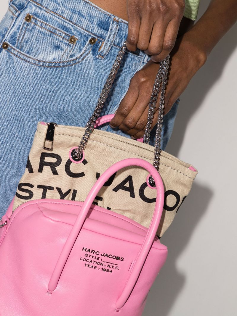 Pink the Duet Mini Leather Tote Bag