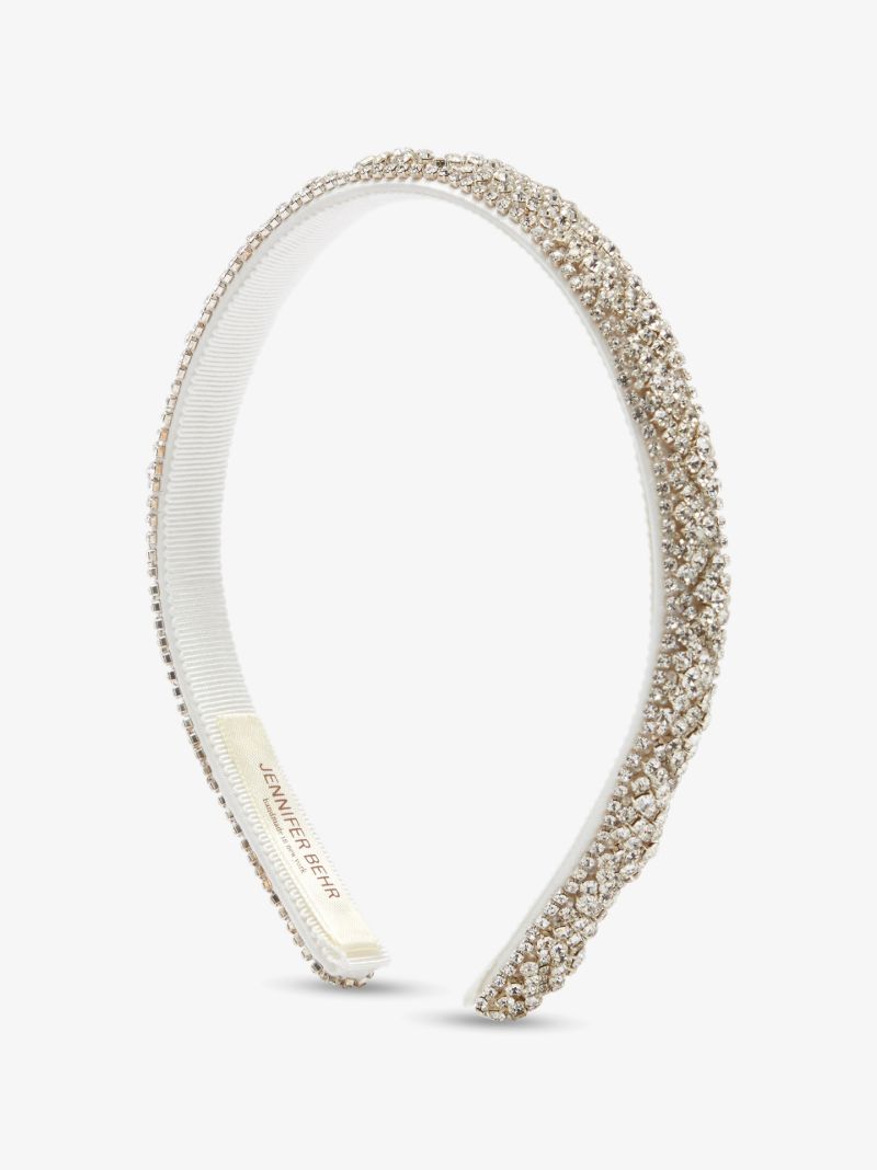 Silver-tone Adi Crystal Embellished Headband