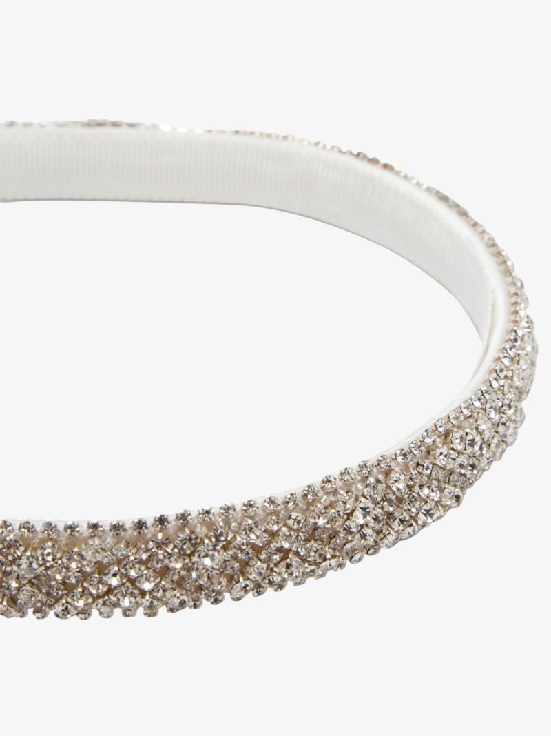 Silver-tone Adi Crystal Embellished Headband