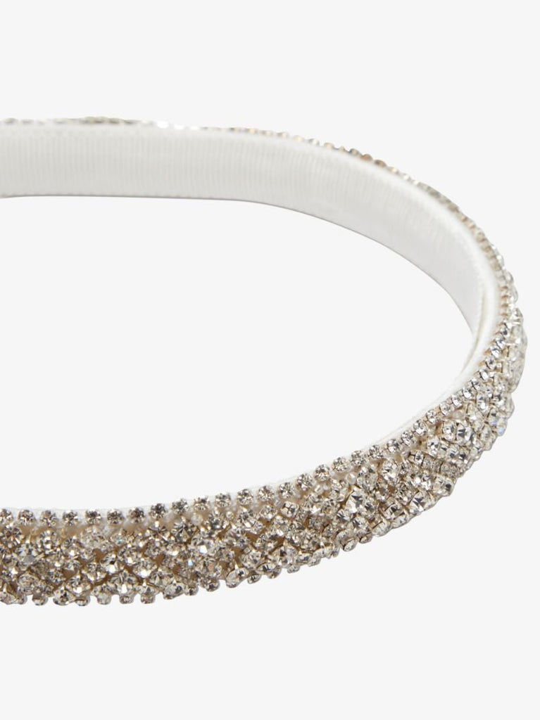Silver-tone Adi Crystal Embellished Headband