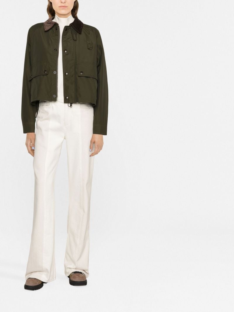 Green Cropped Utility Jacket