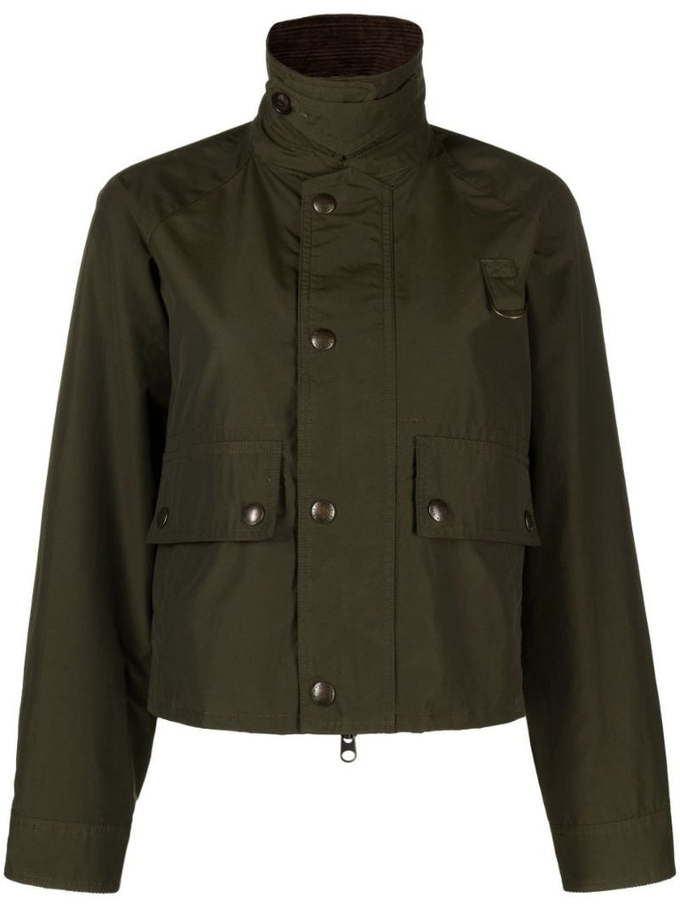 Green Cropped Utility Jacket