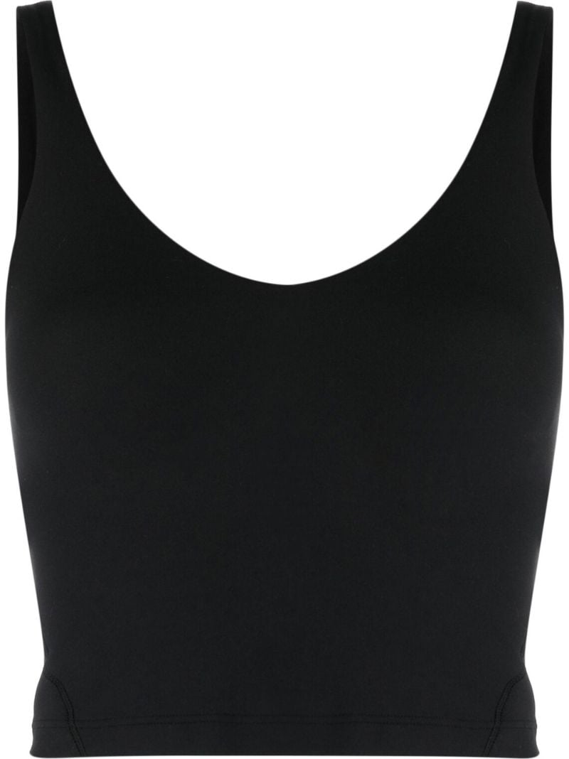 Black Align Cropped Yoga Tank Top