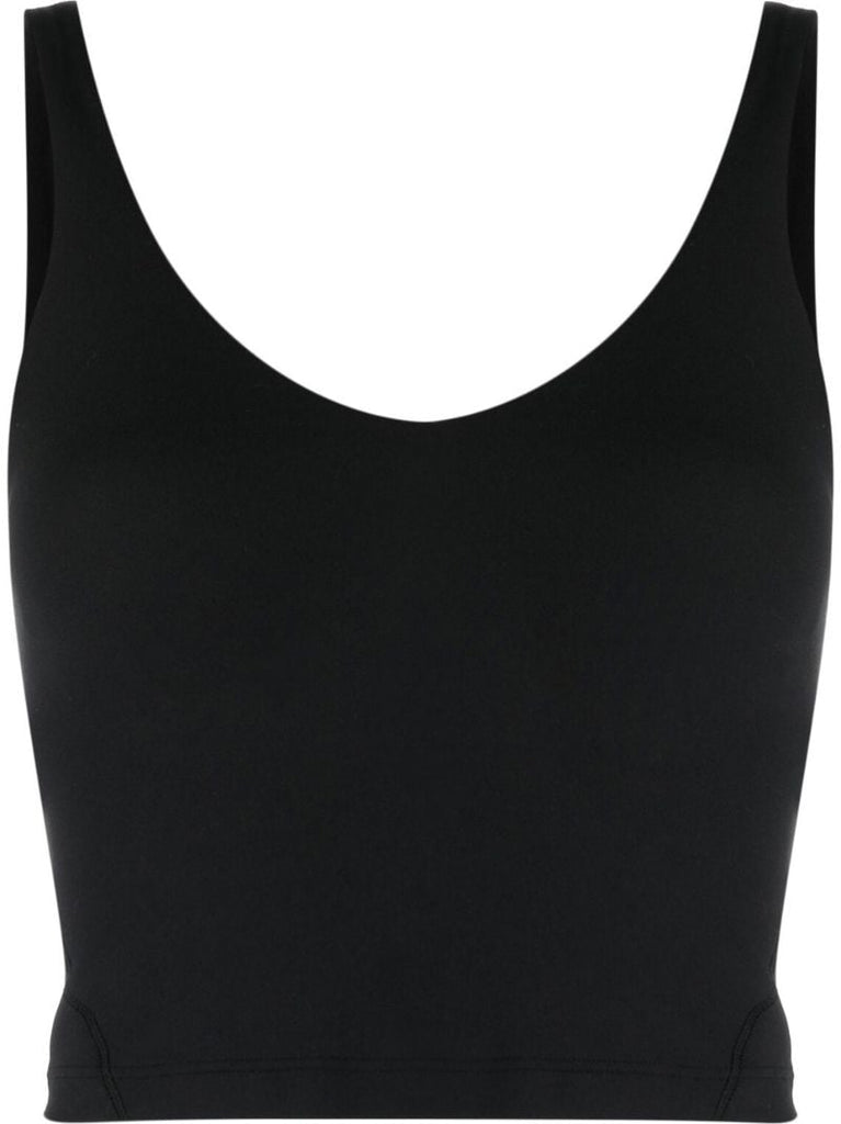 Black Align Cropped Yoga Tank Top