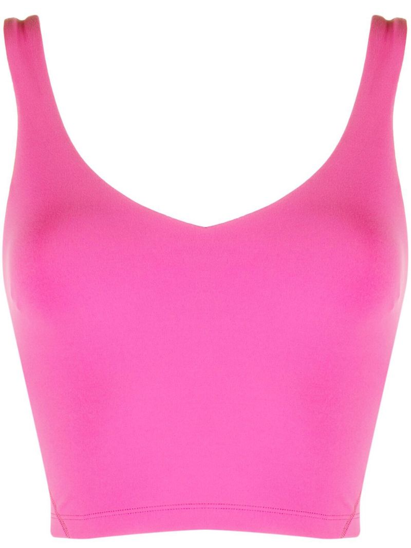 Pink Align Cropped Yoga Tank Top