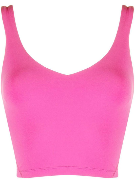 Pink Align Cropped Yoga Tank Top