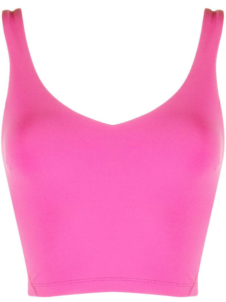 Pink Align Cropped Yoga Tank Top