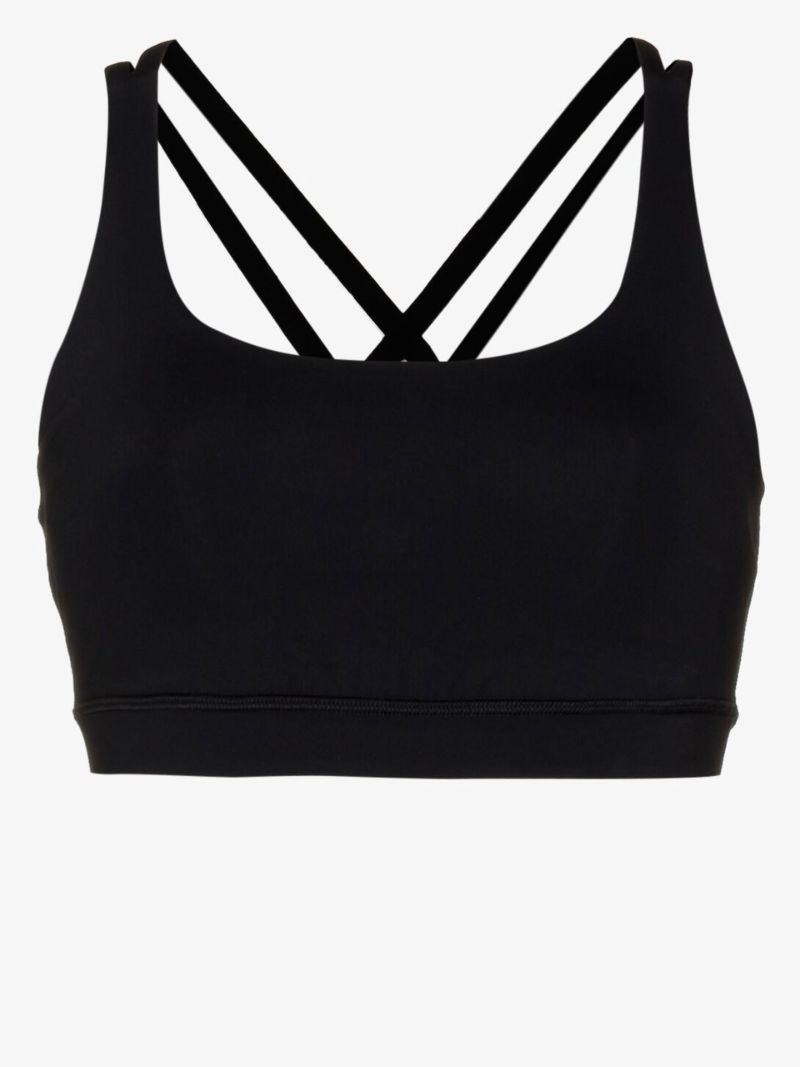 Black Energy Yoga Sports Bra