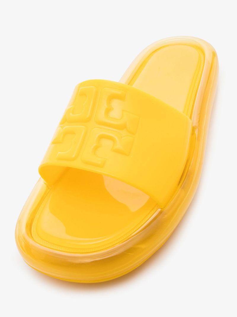 Yellow Bubble Jelly Logo Slides