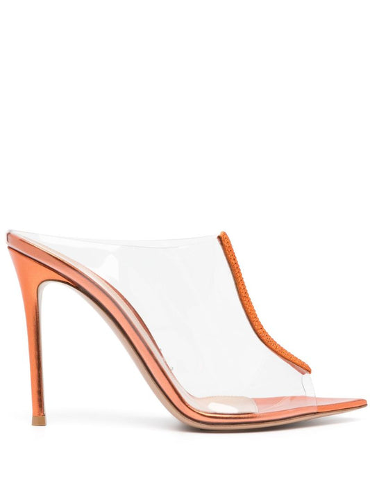 Orange 85 Embellished Sandals