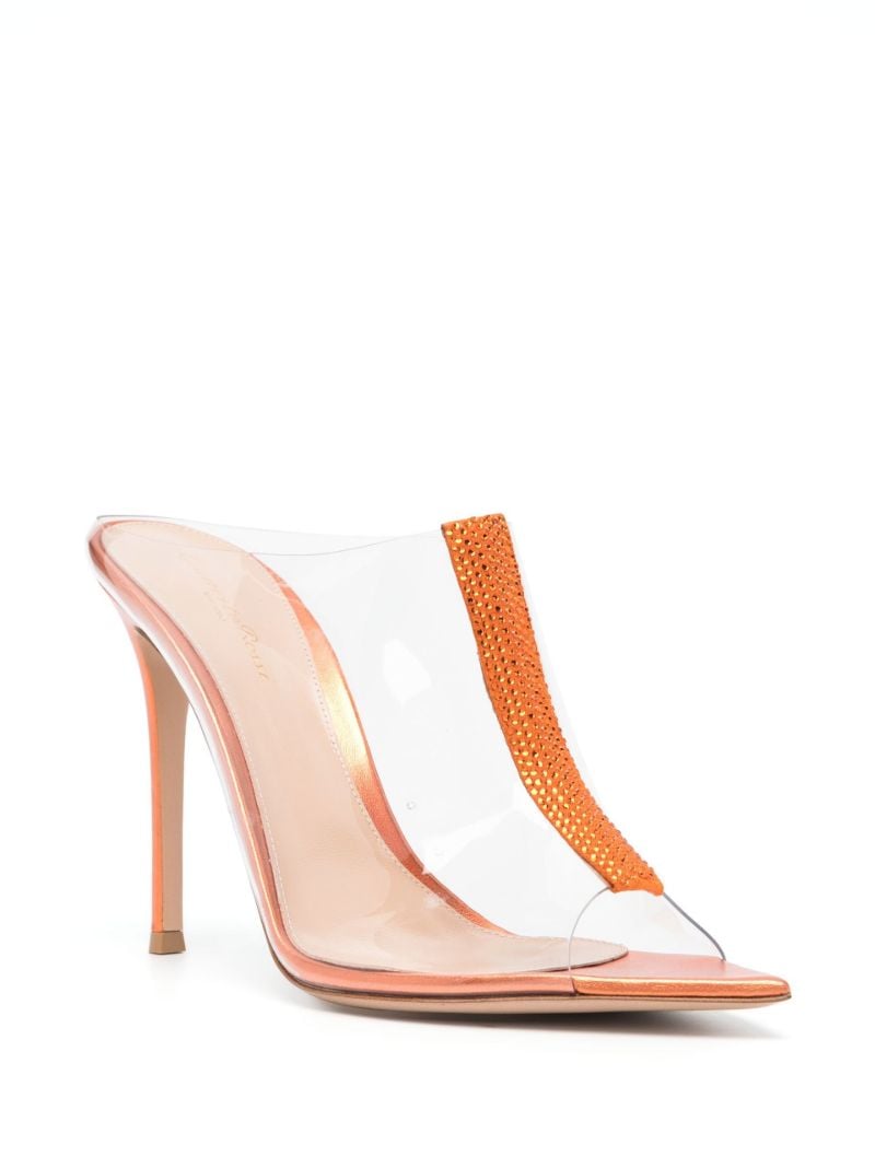Orange 85 Embellished Sandals