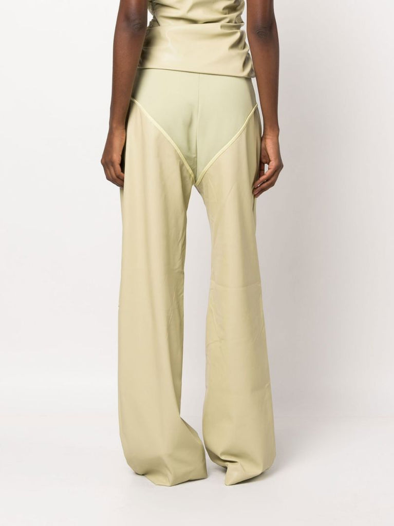 Green Rodeo Panelled Straight Leg Trousers