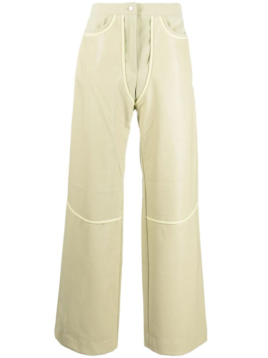 Green Rodeo Panelled Straight Leg Trousers