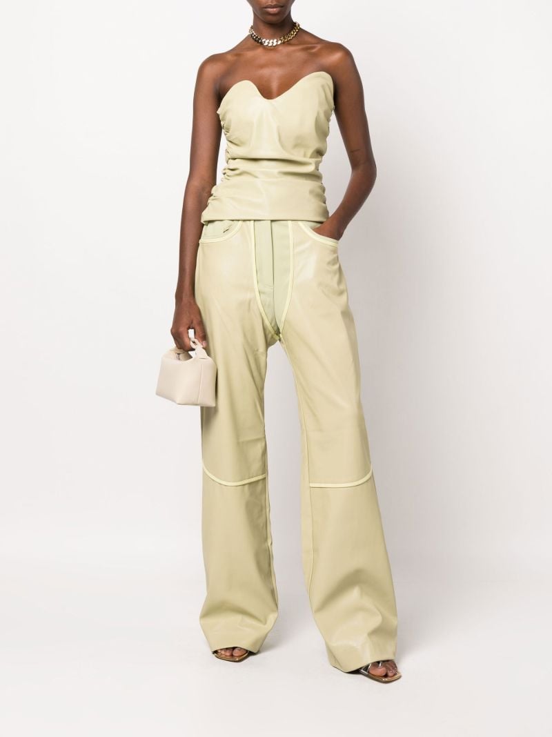 Green Rodeo Panelled Straight Leg Trousers