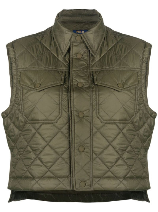 Green Westbreak Quilted Gilet