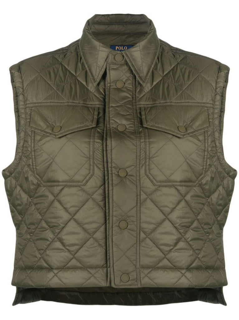 Green Westbreak Quilted Gilet