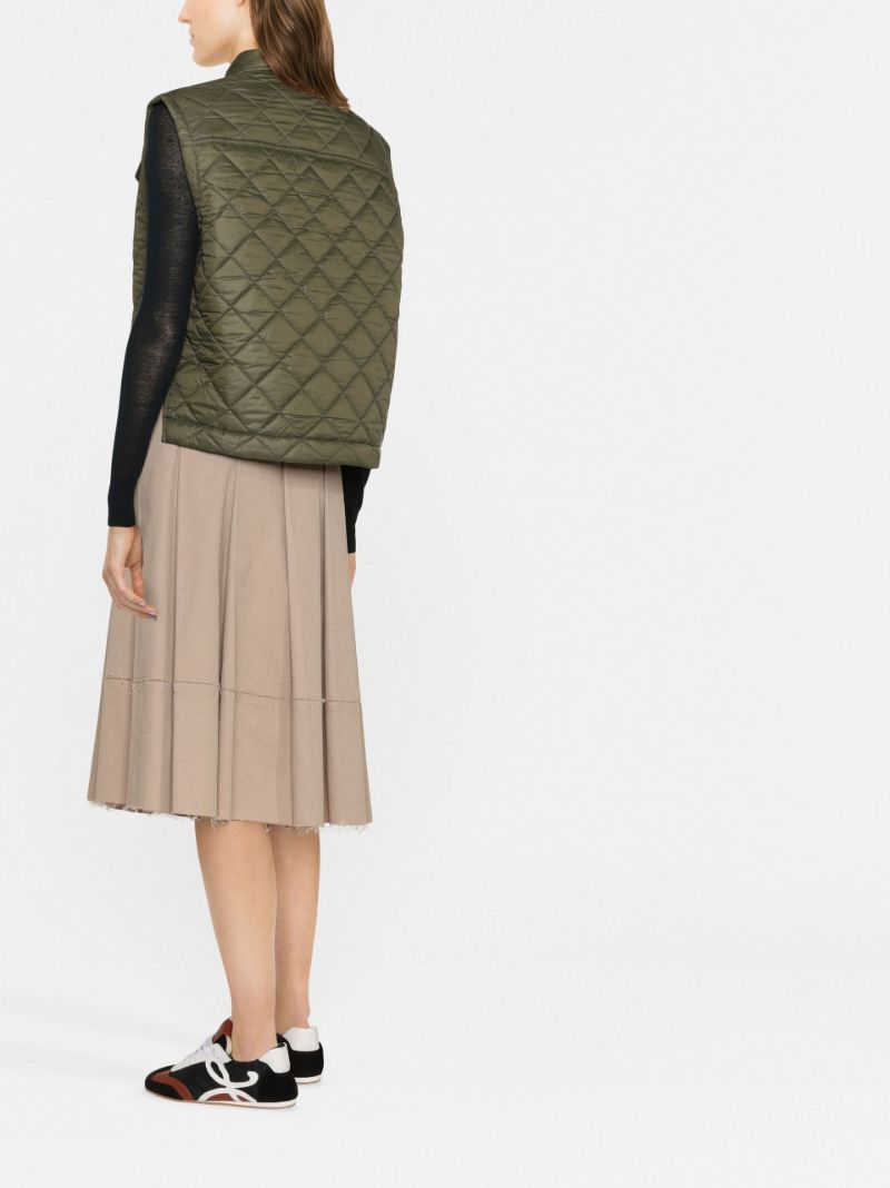 Green Westbreak Quilted Gilet