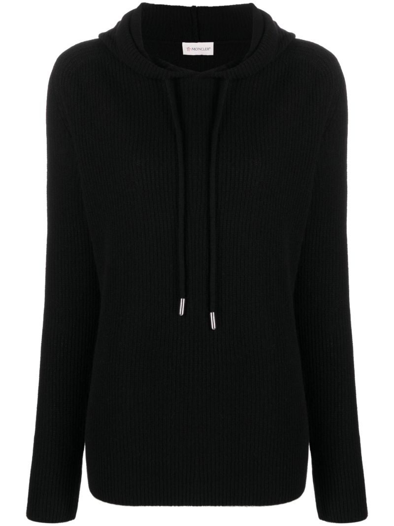 Black Logo Patch Hoodie