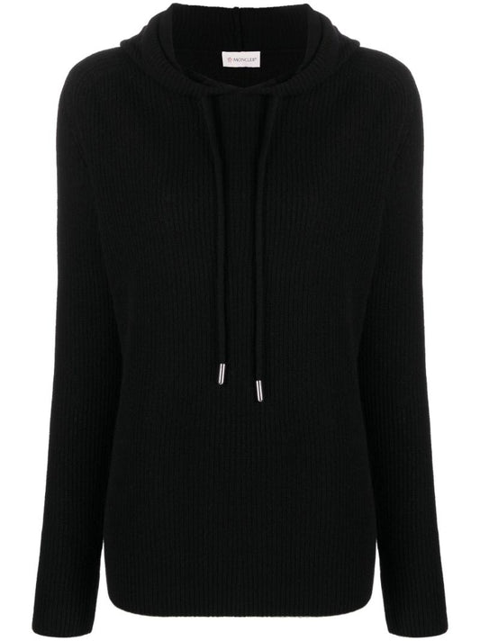 Black Logo Patch Hoodie