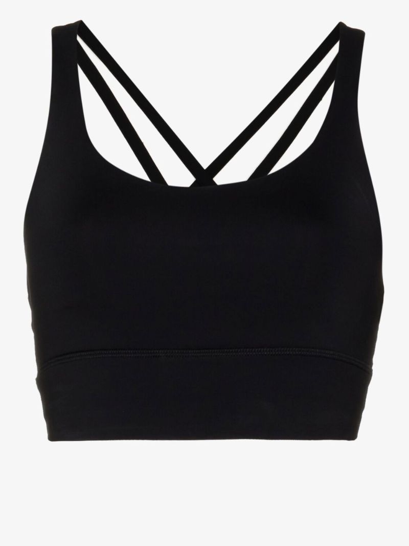 Black Energy Yoga Sports Bra