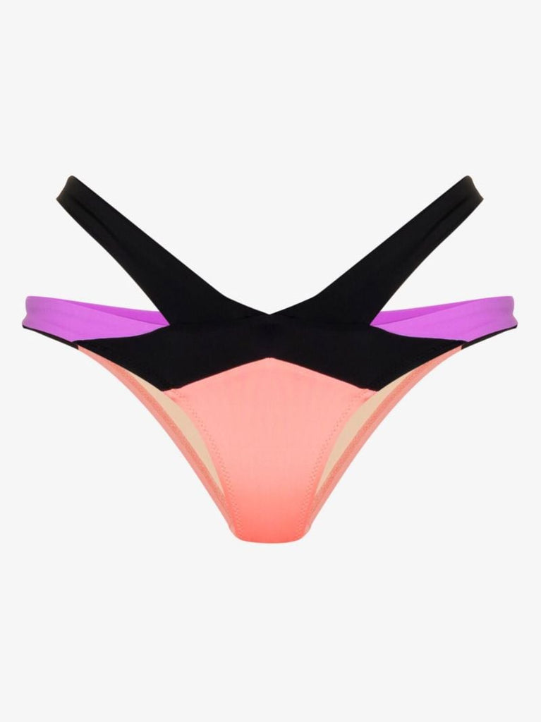 Black Mazzy Cut-out Bikini Bottoms