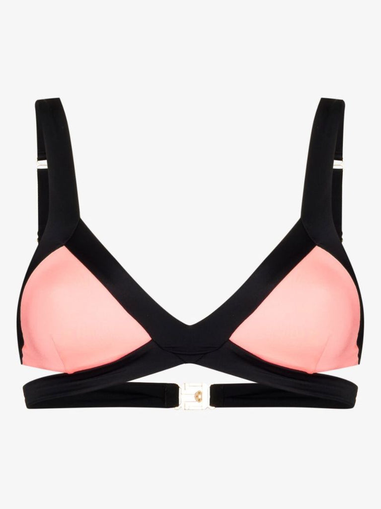 Black Mazzy Cutout Bikini Top
