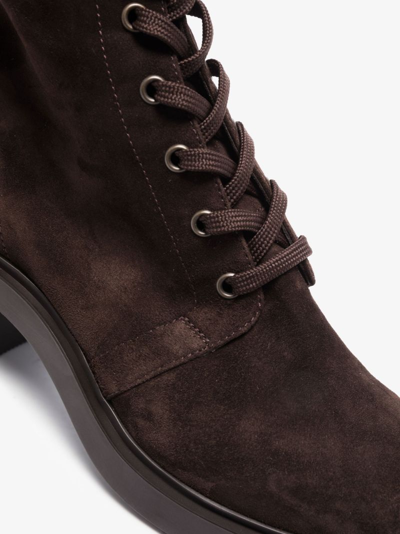 Brown 45 Suede Ankle Boots
