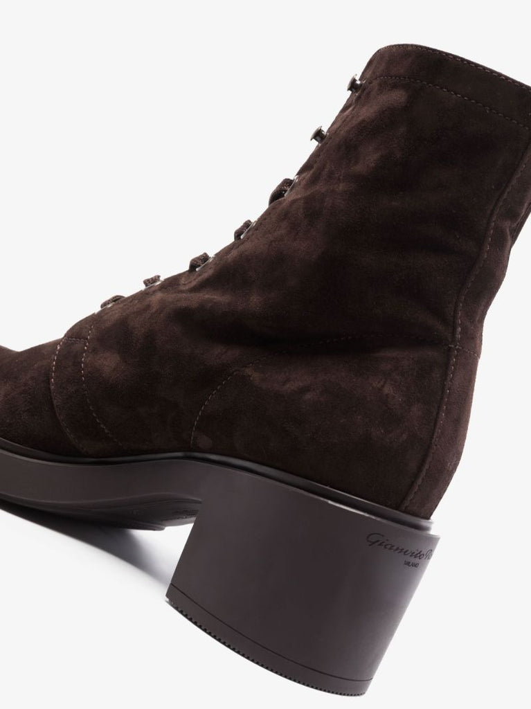 Brown 45 Suede Ankle Boots