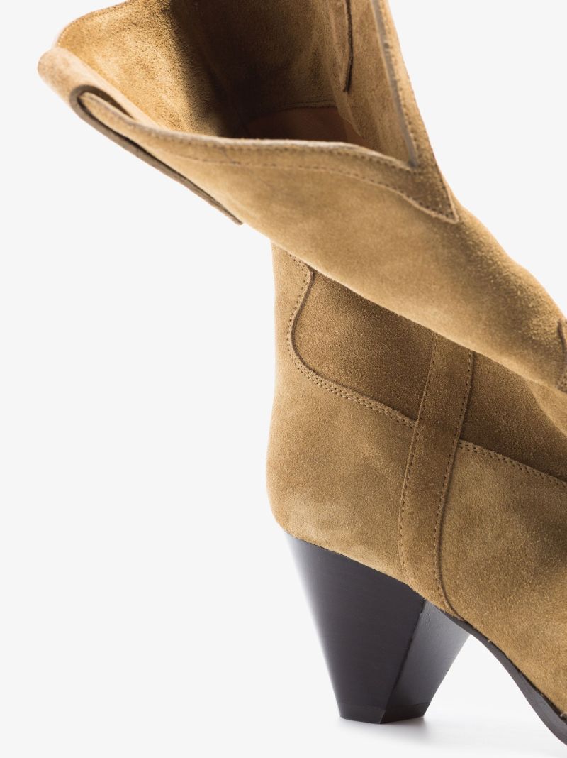 Neutral Luliette 60 Suede Cowboy Boots