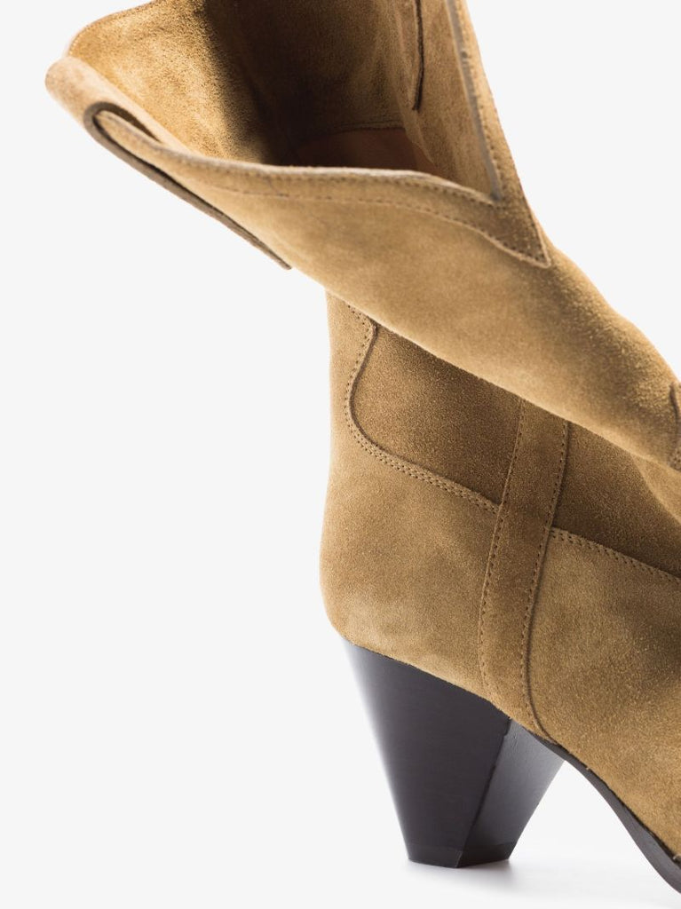 Neutral Luliette 60 Suede Cowboy Boots