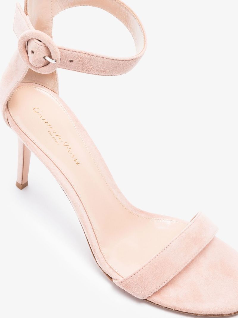 Pink Portofino 85 Suede Sandals