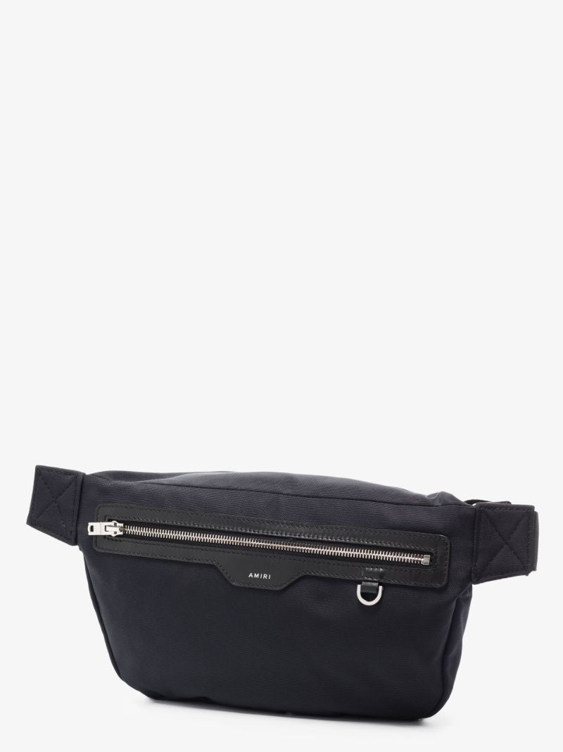 Black Logo Print Belt Bag