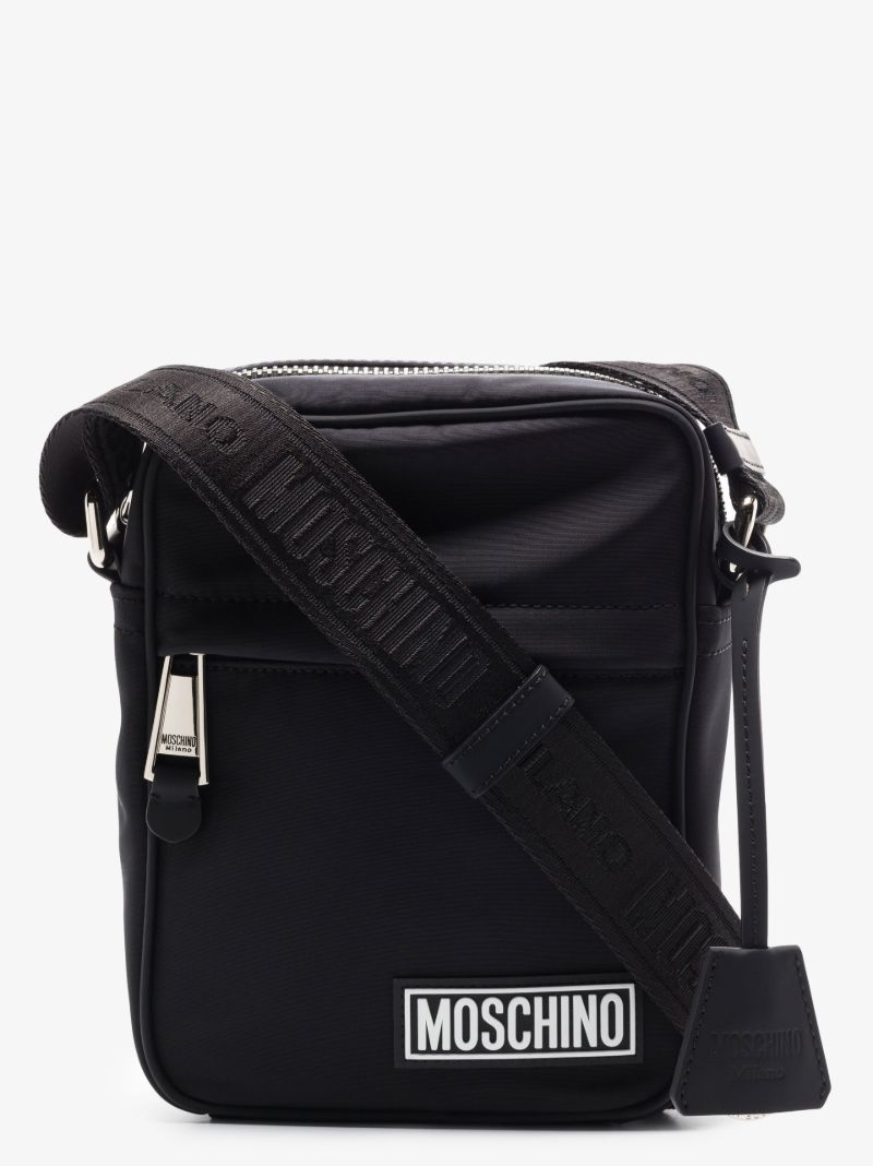 Black Logo Cross Body Bag