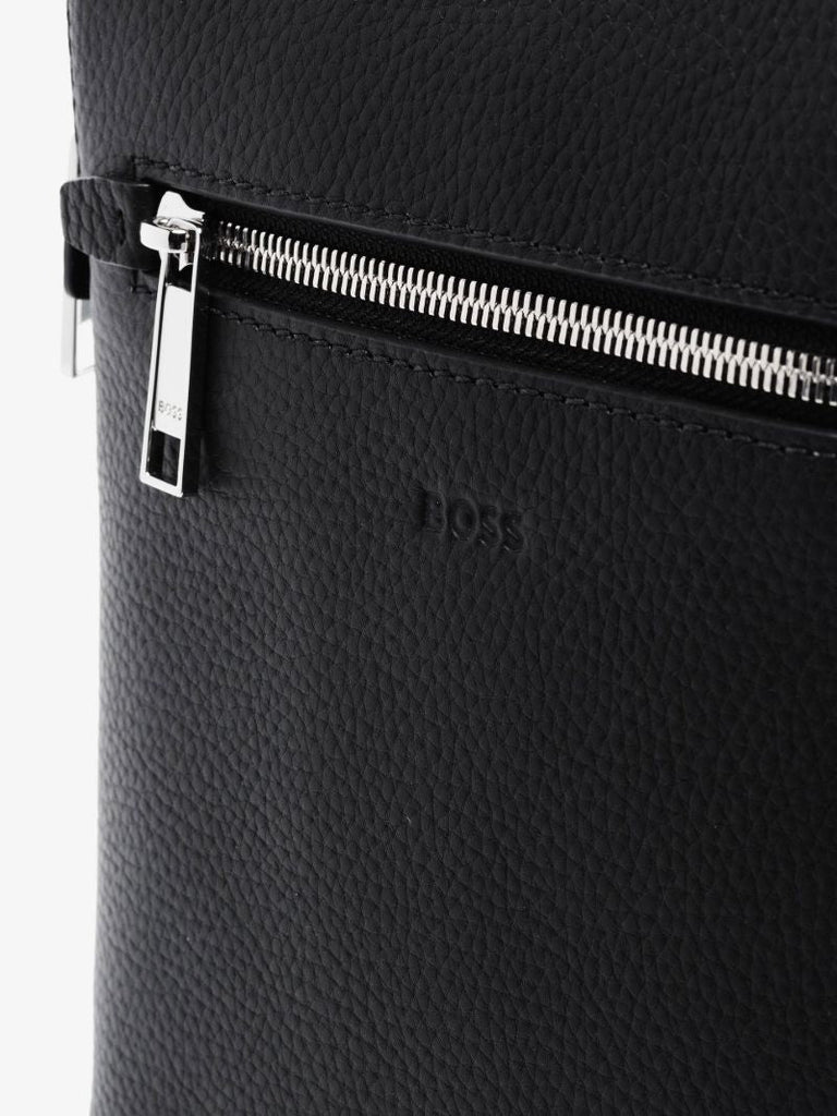 Black X-town Leather Cross Body Bag