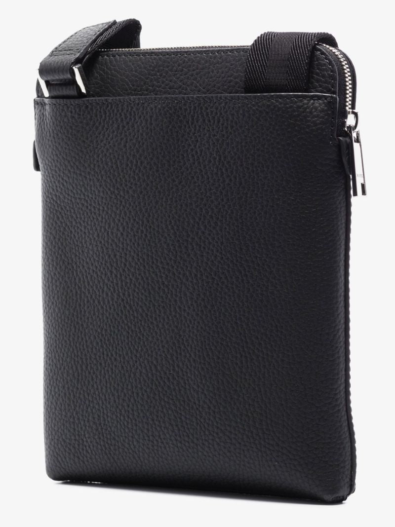 Black X-town Leather Cross Body Bag