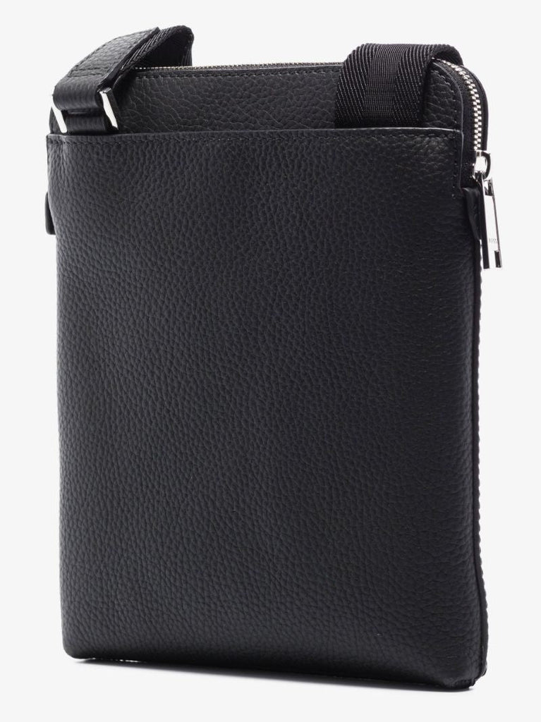 Black X-town Leather Cross Body Bag