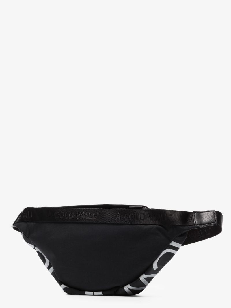 Black Stria Logo Messenger Bag